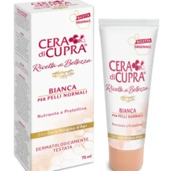 CERA DI CUPRA RICETTA DI BELLEZZA CREMA BIANCA PER PELLI NORMALI TUBO 75 ML