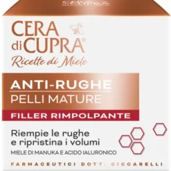 CERA DI CUPRA RICETTE DI MIELE CREMA ANTI RUGHE PELLI MATUTE FILLER RIMPOLPANTE 50 ML