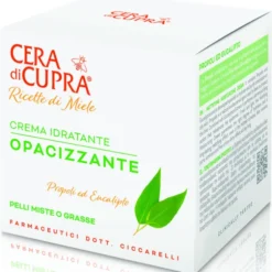 CERA DI CUPRA RICETTE DI MIELE CREMA VISO IDRATANTE OPACIZZANTE PROPOLI ED EUCALIPTO PELLI MISTE o GRASSE 50 ML