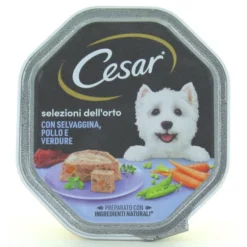 CESAR CAMPAGNA PATE' CON POLLO, SELVAGGINA e VERDURE VASCHETTA 150 GRAMMI