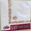 CHIC TOVAGLIOLI 38x38 2 VELI OVATTA DI CELLULOSA DECORO ROMAGNOLO RUGGINE 40 PEZZI