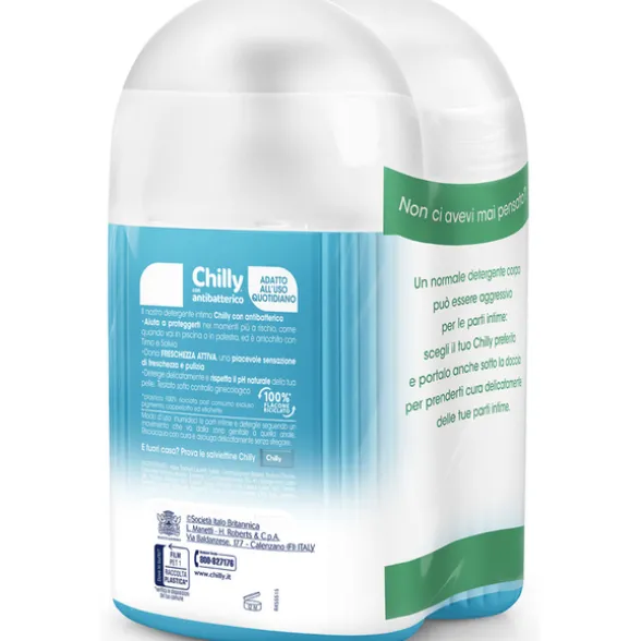 CHILLY INTIMO CON ANTIBATTERICO ANTI ODOR pH5 2 PEZZI DA 200 ML