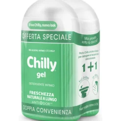 CHILLY INTIMO GEL pH5 FRESCHEZZA NATURALE 2 PEZZI DA 200 ML