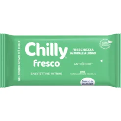 CHILLY 12 SALVIETTE INTIME FRESCO ANTIODOR pH5 100% TESSUTO BIODEGRADABILE