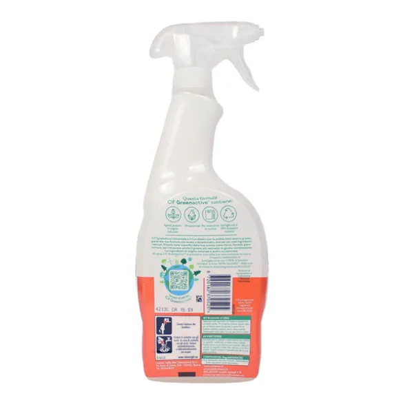 CIF SPRAY GREEN ACTIVE SGRASSATORE UNIVERSALE ACETO & BICARBONATO 650 ML