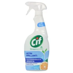 CIF SPRAY GREEN ACTIVE VETRI BRILLANTI OLIO ESSENZIALE DI ARANCIA 650 ML