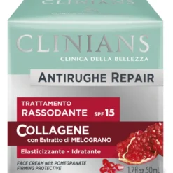 CLINIANS ANTIRUGHE REPAIR TRATTAMENTO RASSODODANTE SPF15 COLLAGENE CON ESTRATTO DI MELOGRANO 50 ML