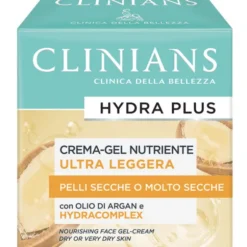 CLINIANS HYDRA PLUS CREMA GEL NUTRIENTE ULTRA-LEGGERA OLIO DI ARGAN PELLI SECCHE O MOLTO SECCHE 50 ML
