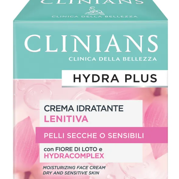 CLINIANS HYDRA PLUS CREMA IDRATANTE LENITIVA FIORE DI LOTO E LATTE DI ORCHIDEA PELLI SECCHE o SENSIBILI 50 ML