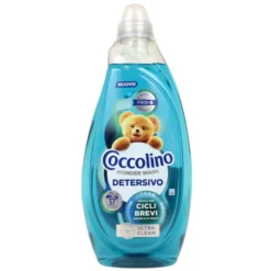 COCCOLINO WONDER WASH DETERSIVO LIQUIDO LAVATRICE CICLI BREVI ULTRA CLEAN37 LAVAGGI 1480 ML