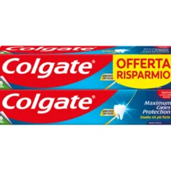 COLGATE DENTIFRICIO MAXIMUM CARIES PROTECTION BIPACCO 2 PEZZI DA 75 ML