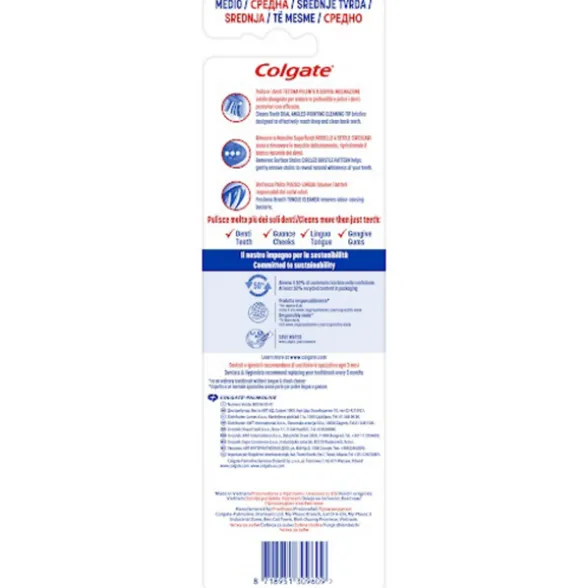 COLGATE SPAZZOLINO TRIPLE ACTION 1+1 MEDIUM