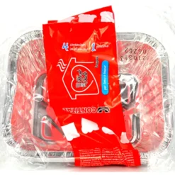 CONTITAL CONTENITORE ALLUMINIO 1 PORZIONE 4 PEZZI R10G