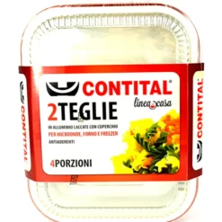 CONTITAL VASCHETTE + COPERCHIO 4 PORZIONI + 2 PEZZI MICROONDE / TRADIZIONALE / FREEZER . 850LR