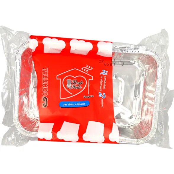 CONTITAL VASCHETTE 2 PORZIONI 4 PEZZI R1G