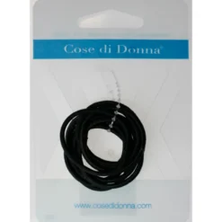 COSE DI DONNA ELASTICO NERO FERMACODA PER CAPELLI