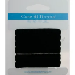 COSE DI DONNA ELASTICO SPUGNA NERO PER CAPELLI 6 PEZZI