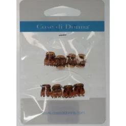 COSE DI DONNA PINZA MICRO MARRONE PER CAPELLI 8 PEZZI