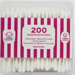 COTONET PULIORECCHIE COTTON FIOC CARTA 200 PZ. BIODEGRADABILI IN SCATOLA
