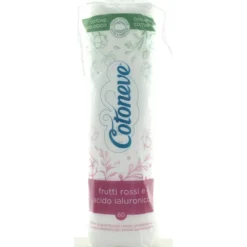 COTONEVE 60 DISCHETTI LEVATRUCCO COTONE BIOLOGICO FRUTTI ROSSI ACIDO IALURONICO