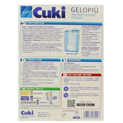 CUKI GELOPIÙ SACCHETTI FREEZER - FORMATO PICCOLISSIMO - 40 SACCHETTI - LT 0.7 - CM 17X22