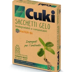 CUKI GELO SACCHETTI IN MATER-BI FORMATO MEDIO CM 23x32 15 PZ LT.2,5