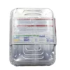 CUKI VASCHETTE ALLUMINIO CON COPERCHI (R75) PER 4 PORZIONI - 4 PEZZI - LT 1,1 (CM 22.3X17.3X3.5)
