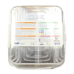 CUKI VASCHETTE ALLUMINIO (R74G) - PER 12 PORZIONI - 2 PEZZI - LT 5,0 (CM 39.6X33.5X5)