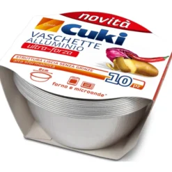 CUKI VASCHETTE ALLUMINIO (TS21G) - CREME CARAMEL - 10 PEZZI - LT 0,15 (CM Ø9XH5,1)