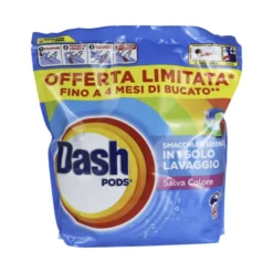 DASH DETERSIVO PODS BUCATO LAVATRICE 60 PODS ECODOSI COLORE