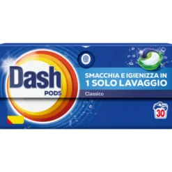DASH PODS DETERSIVO LAVATRICE CLASSICO 30 LAVAGGI