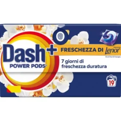 DASH POWER ECODOSI ORO e FIORI VALIGLIA DETERSIVO BUCATO LAVATRICE 19 PODS