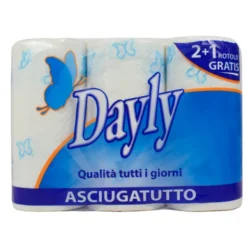 DAYLY ASCIUGATUTTO 2+1 ROTOLI 2 VELI 70 STRAPPI