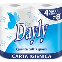 DAYLY IGIENICA 4 ROTOLI MAXI 2 VELI 340 STRAPPI A ROTOLO