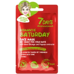 7 DAYS MASCHERA VISO IN TESSUTO ROMANTIC SATURDAY28 GR.