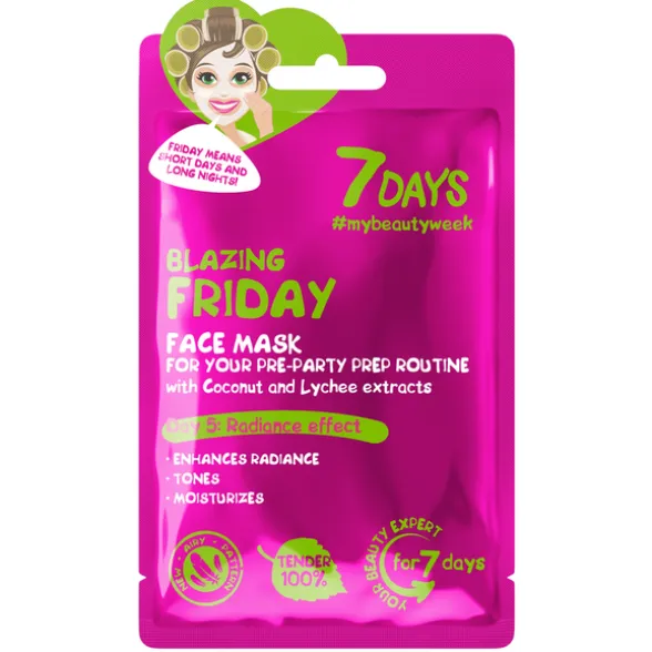 7 DAYS MASCHERA VISO IN TESSUTO BLAZING FRIDAY28 GR.