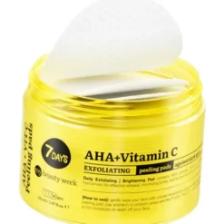 7 DAYS MY BEAUTY WEEK PEELING PADS ESFOLIANTI TONIFICANTI AHA+VITAMINA C 50 DISCHETTI VISO