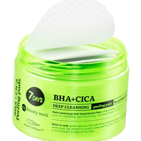 7 DAYS PEELING PAD VISO DEEP CLEANSING BHA+CICA 50 PEZZI
