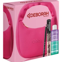 DEBORAH CONFEZIONE BORSA O'BAG COLORE FUCHSIA SIZE 20x20 + MASCARA LIKE A PRO DUO + MATITA OCCHI 24 ORE N.251 NERO + STRUCCANTE BIFASICO DERMOLAB 50 ML