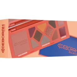 DEBORAH CONFEZIONE MAKE UP PALETTE SMALL WARM: 8 OMBRETTI, 1 BLUSH IN POLVERE, 2 ROSSETTI