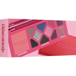 DEBORAH CONFEZIONE MAKE UP PALETTE SMALL COLD: 8 OMBRETTI, 1 BLUSH IN POLVERE, 2 ROSSETTI