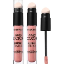 DEBORAH EASY COLOR BLUSH & LIPSTICK SHIMMER 07 PEACH GLOW