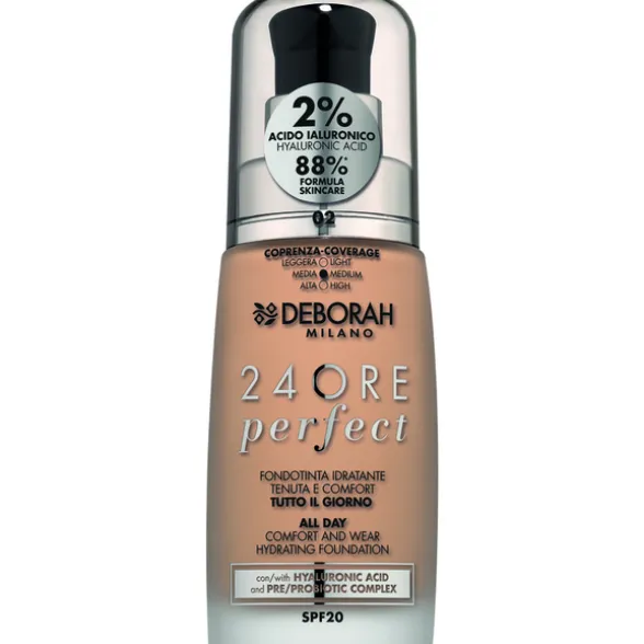 DEBORAH FONDOTINTA 24H PERFECT N.02 TRUE BEIGE