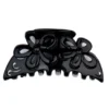 DEFILE' ACCESSORI CAPELLI PINZA TRAFORATA CON FIORI COLORE NERO