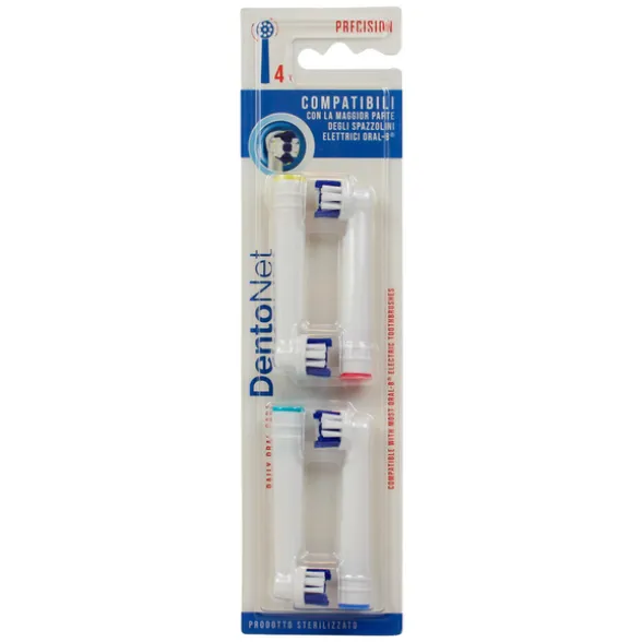 DENTONET RICAMBIO SPAZZOLINI ELETTRICI EB20 4 PEZZI
