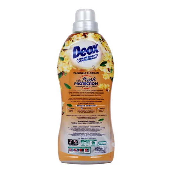 DEOX AMMORBIDENTE CONCENTRATO VANIGLIA e ARGAN 33 LAVAGGI 660 ML