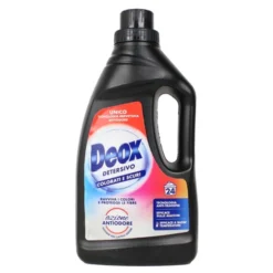 DEOX DETERSIVO LIQUIDO BUCATO LAVATRICE COLORATI E SCURI 24 LAVAGGI 1200 ML