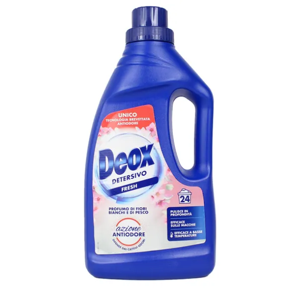 DEOX DETERSIVO LIQUIDO BUCATO LAVATRICE FRESH 24 LAVAGGI 1200 ML
