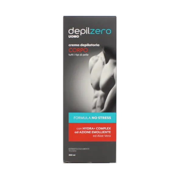 DEPILZERO UOMO CREMA GEL DEPILATORIA CORPO TUBO 200 ML