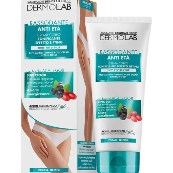 DERMOLAB CREMA CORPO RASSODANTE ANTI ETA' CON BACCHE ACAI e GOJI TUBO 200 ML
